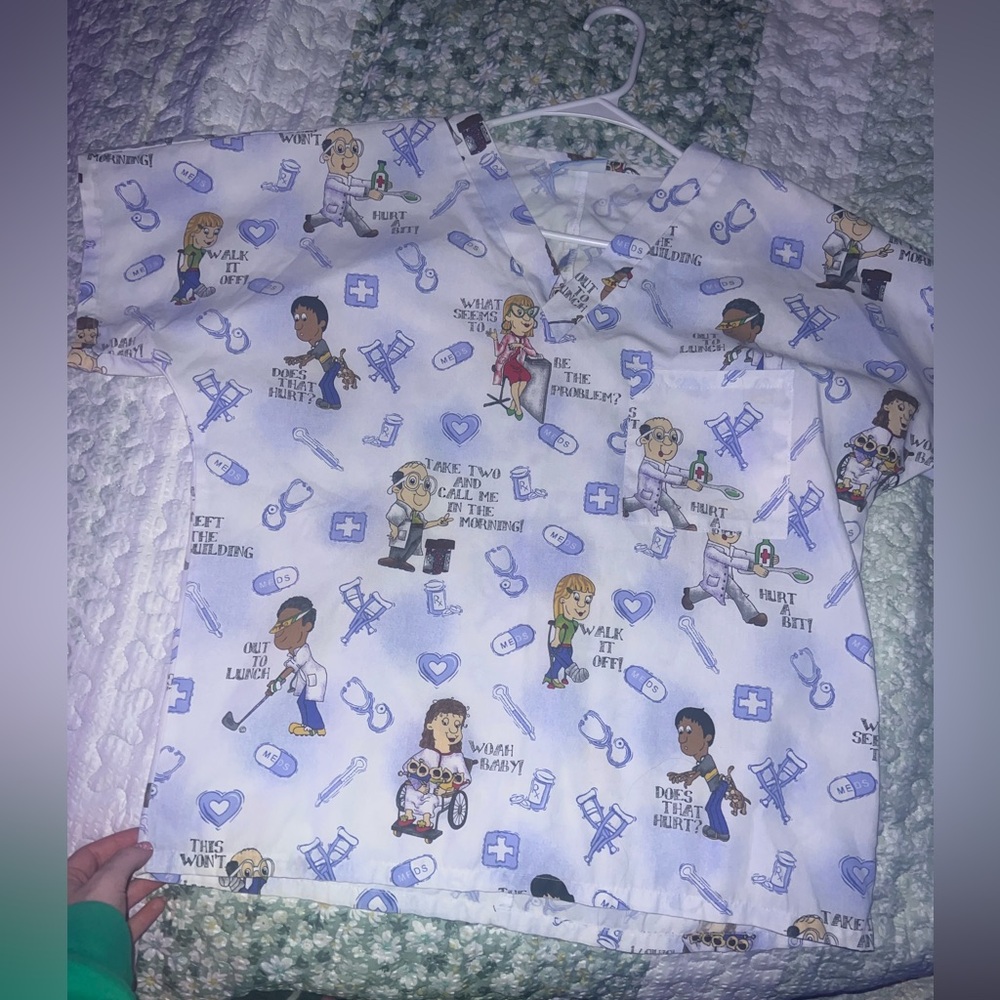 “Unisex Scrubs” brand scrub top